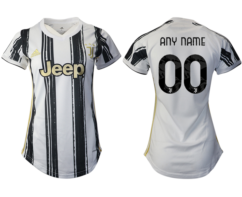 Women 2020-2021 Juventus home aaa version customized white Soccer Jerseys